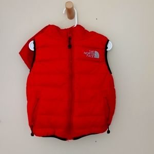Red North Face Kids Vest, small